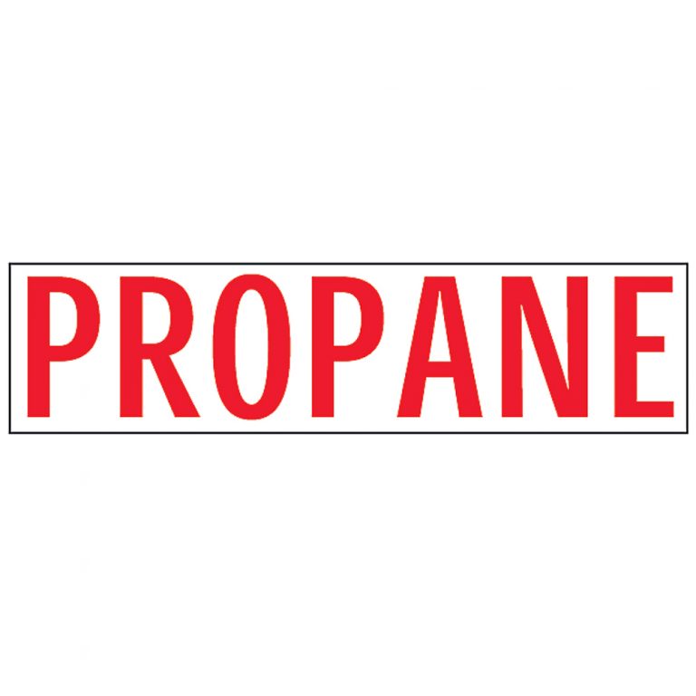 PROPANE DECAL 6