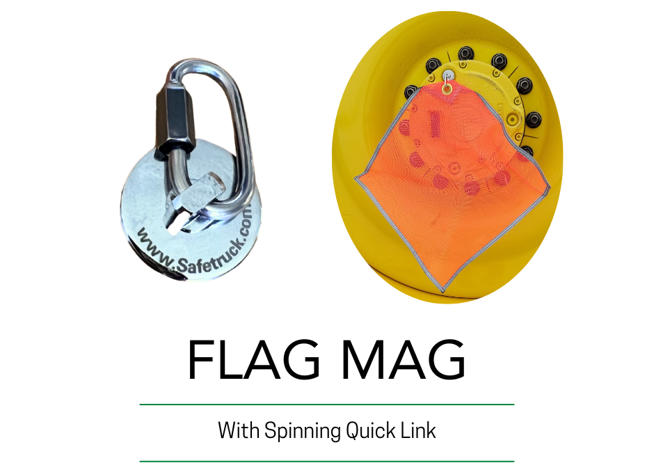 Mini Flag Mag with Spinning Quick Link