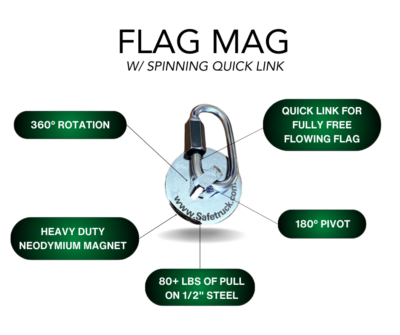 mf102r flag mag w/ spinning quick link